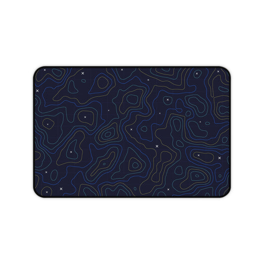 Blue and Yellow Topographic Large mouse pad.