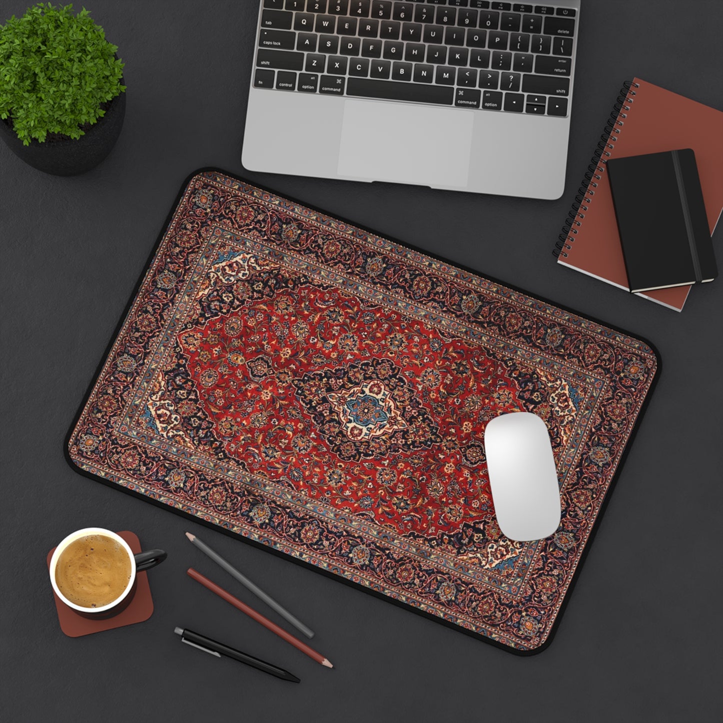 Retro Rug Large Mouse Pad